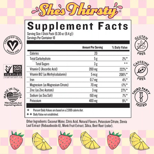 She’s Thirsty® Coconut Water Electrolyte Mix Trio